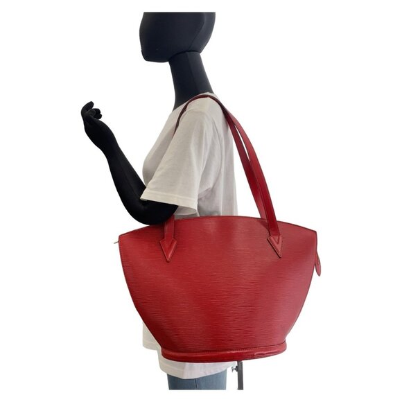 LOUIS VUITTON Red Leather Shoulder Bag - Picture 7 of 10